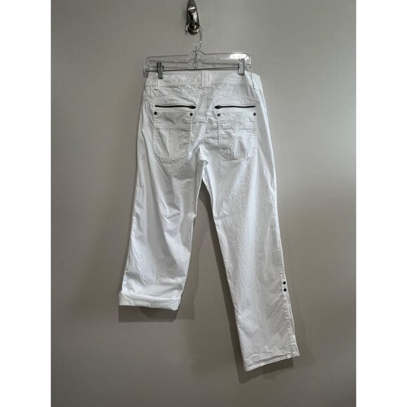 Athleta Pivot Pant Womens 6 White Zippers Convertible Leg Style #739402 Travel - Picture 4 of 12